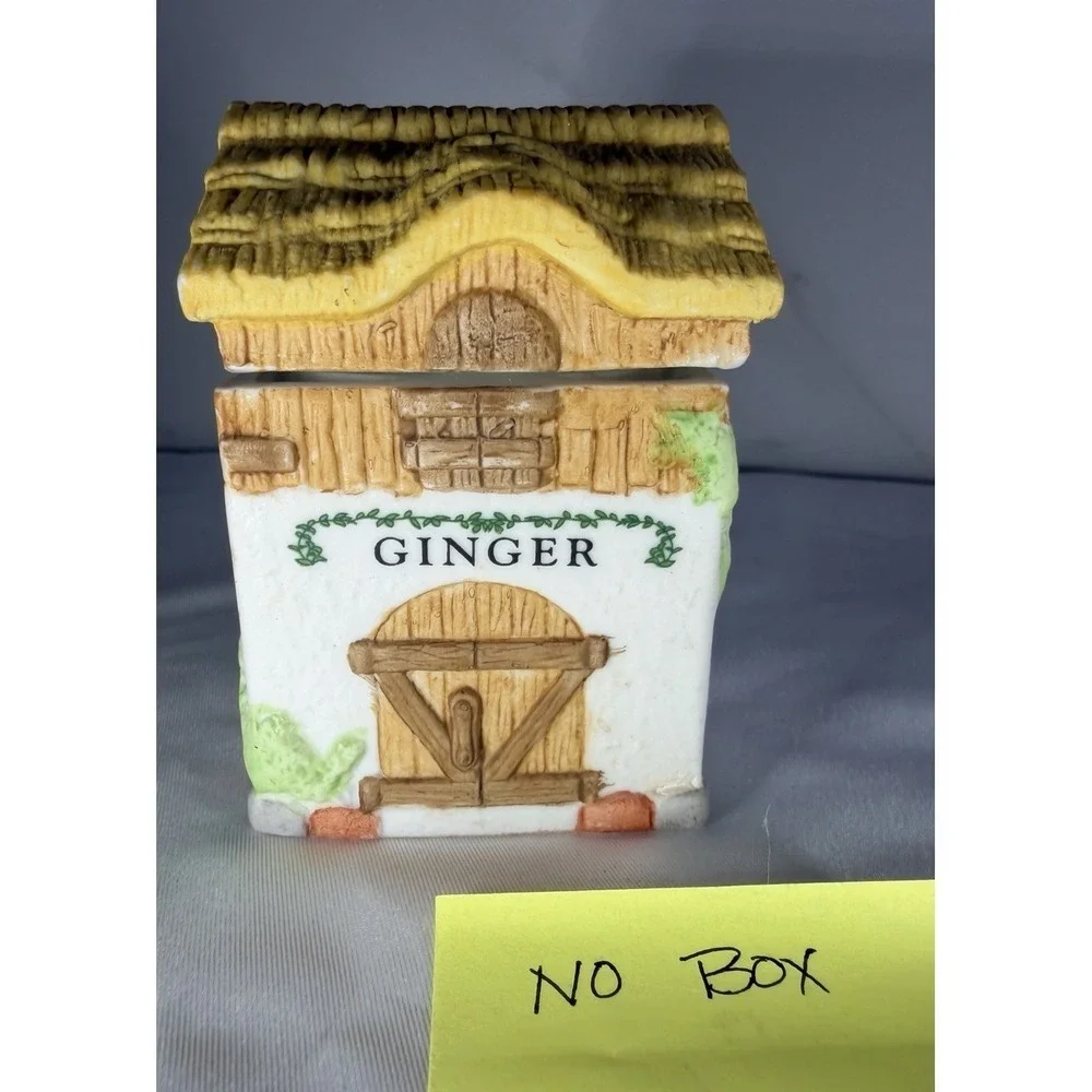 Vtg Spice Jar GINGER Country Kitchen Collection 1994 New House Cottage Core